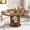 3-walnut, variant on Extendable Wooden Round Dining Table, Modern Farmhouse Kitchen Table for 4-6, Walnut