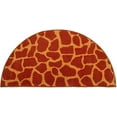 thumbnail image 1 of Animal Collection Custom Size Animal Print Area Rug for Living Room, Dining Room, Kitchen, Bedroom, Kids, Giraffe On Stilts - 27" x 54" Half Round, 1 of 1