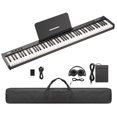 thumbnail image 1 of QinaQin 88-Key Full-Size Semi-Weighted Electronic Keyboard Piano Set, Portable Digital Piano, 1 of 8
