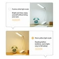 thumbnail image 5 of COFEST 2-in-1 Desk Lamp, Desk Light with Flexible Arm, 3 Color Modes Dimmable Double Head Desk Lamps for Home Office Workbench Reading White, 5 of 7