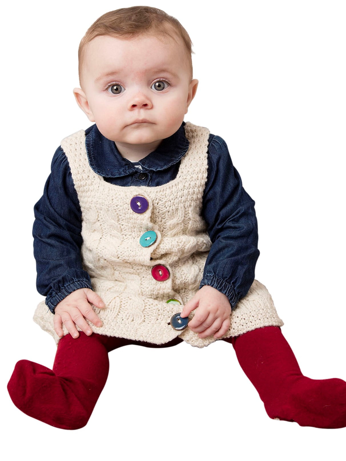 Aran Woollen Mills Irish Jumper for Baby 100 Premium Soft Merino Wool