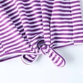 thumbnail image 5 of HILEELANG Girls 100% Cotton Long Sleeve T-Shirt 4-Pack, Purple Stripe Navy Pink White, Casual Everyday Tops, Size 14-15, 5 of 10