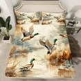 thumbnail image 2 of Manfei Farmhouse Mallard Duck Full Size Sheets,Western Country Farm Bed Sheets,Retro Rustic Plant Sheet Sets For Child,Ultra Soft Home Decor,4pcs, 2 of 7