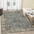 thumbnail image 2 of HOMERRY Boho Area Rug 4' x 6' Floral Rugs for Living Room Vintage Floor Cover, Blue, 2 of 6