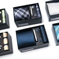 thumbnail image 2 of Ensemble Cadeau Cravate pour Hommes Formel Affaires Mariage Cravate Réunions d'Affaires Mariages, 2 of 6