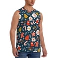 thumbnail image 2 of Uemuo Holiday Christmas Cookies Pattern Men's Sleeveless T-Shirt,Muscle Athletic Tank Top, Moisture-wicking Quick-dry Breathable Classic Tee Top for Gym Run Outdoor Sports-Medium, 2 of 8