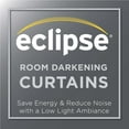 thumbnail image 5 of Eclipse Dayton Solid Room Darkening Rod Pocket Energy-Efficient Tie-Up Shade, White, 42"x63", 5 of 5