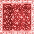 thumbnail image 1 of Ahgly Company Indoor Square Oriental Red Traditional Area Rugs, 4' Square, 1 of 4