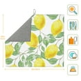 thumbnail image 3 of YFYANG Absorbent Dish Drying Mat for Kitchen, Reusable Fruit Lemon Art Pattern Microfiber Dish Mat, 16 x 18 inch, 3 of 9