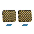 Black and Yellow Plaids with Texture Quilted Laptop Protective Cases ...
