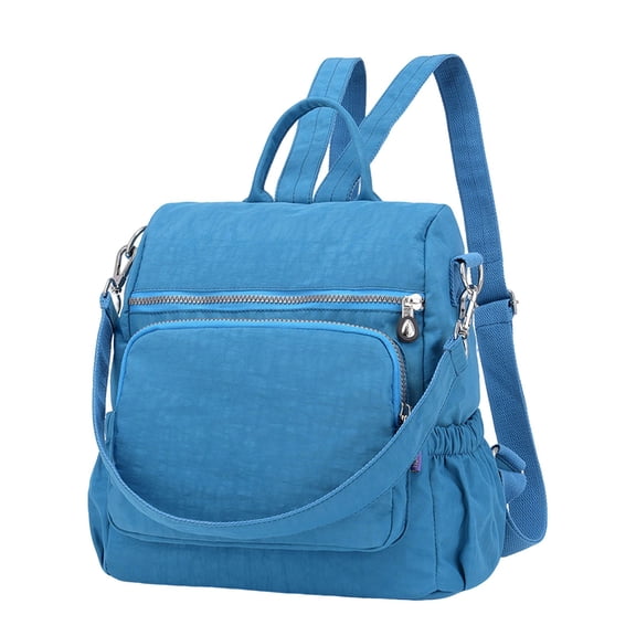 Women's Convertible Backpack Purse,11.8X6.29X11.8inch Lightweight Nylon Daypack, Multi-Pocket Casual Shoulder Bag, Backpack for Travel, Work, Shopping and Daily Use