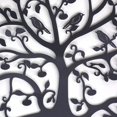 thumbnail image 3 of Decoración de pared de árbol de la vida de metal, silueta artística para regalo, decoración de interior, exterior, jardín, hogar (negro, 28 x 28 cm), 3 of 5