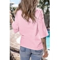thumbnail image 2 of I AM A FASHION JUNKY Light Pink Colorblock Star Patched Half Sleeve Oversized Tee (LightPink, M, 95%Cotton+5%Elastane), 2 of 8