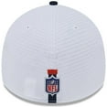 thumbnail image 4 of Men's New Era White/Navy Chicago Bears 2024 NFL Training Camp 39THIRTY Flex Hat, 4 of 5