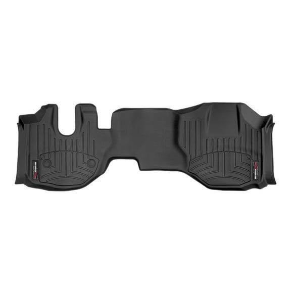 WeatherTech Custom Fit FloorLiners compatible with 2016-2024 Isuzu N-Series - 1st Row - Over The Hump, Black