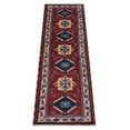 thumbnail image 2 of Rugsotic Carpets Hand Knotted Wool and Silk Area Rug, 2'6''x10', Runner, Red Beige, Oriental Handmade Low Pile Rug for Living Room Bedroom, 2 of 6