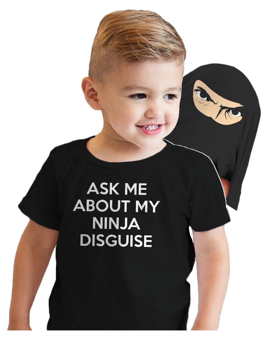 Personalised Do You Want To See My Ninja Disguise Mens Flip Funny Kids T-shirt 