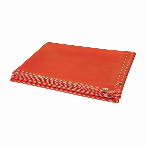 Steiner Welding Curtain, 4 ft H, 6 ft W, Orange 348-4X6
