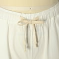 thumbnail image 7 of Linen Shorts,Womens 5 Inch Inseam Drawstring Linen Blend Short,Comfy Shorts for Women(Color:White,Size:S), 7 of 7