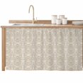 thumbnail image 2 of Beige Damask Cabinet Curtain 32"Wx55"L,Dustproof Pantry Door Curtain with Self Adhesive Tape,Vintage Country Scroll Floral Patterned Tall Storage Cover Privacy Drape for Bathroom Kitchen Laundry Room, 2 of 9
