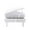 White, variant on HJJLRH Small Piano Piggy Bank Creative Money Pot for Boys and Girls Decorative Cash Holder for Home Office Birthday Christmas Safe Material Charming Design