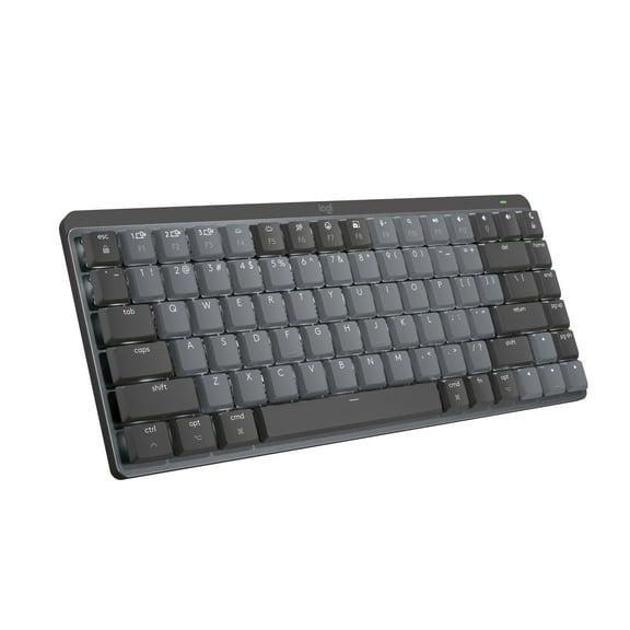 Logitech MX Mechanical Mini for Mac Wireless Illuminated Keyboard, Low-Profile Performance Switches, Tactile Quiet Keys, Backlit, Space Gray