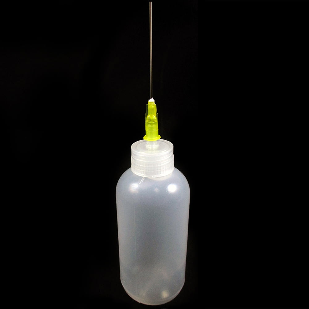 5PCS Long Needle Oil Filling Bottle Plastic Pinhole Bottles With Safety Cap  Set