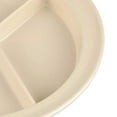 thumbnail image 4 of G.E.T. Heavy-Duty 3 Compartment Plastic Divided Compartment Plates, Deep Sided, 9", Tan (Set of 12), 4 of 4