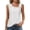 White, variant on MaFYtyTPR Women's Sleeveless Tops Summer Solid Color Casual Eyelet Button Loose Tank Top for Women White L