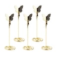 thumbnail image 2 of 5 Pcs Photo Clips Metal Table Number Holders Desktop Name Place Holders Menu Memo Clips for Wedding Banquet (Golden), 2 of 8