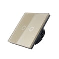 thumbnail image 3 of 2x Interruptor de pantalla táctil de lámpara de cristal práctica estándar del 1 2 vías Yuyangstore Interruptor de luz táctil inteligente, 3 of 5