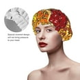 thumbnail image 4 of Disketp Pies Shower Caps,Reusable Shower Cap For Women, Double Layer Waterproof Hair Cap, Large Size For All Hair Lengths,For Girls Spa Home Salon Use, 4 of 9