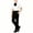 Black-Big Bow, variant on Teen Boys 3 Piece Gentleman Formal Suit Preppy Outfit Short Sleeve Dress Shirt and Suit Pants with Tie School Uniform Set