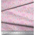 thumbnail image 3 of Soimoi Pink Cotton Duck Fabric Cupcake Party Decor Fabric Printed Yard 42 Inch Wide, 3 of 3