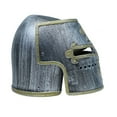 thumbnail image 4 of Medieval Knight Helmet Crusader Box Battle Armor Costume Accessory Adult LARP Headwear, 4 of 6