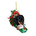 thumbnail image 2 of Adorno navideño para árbol de Navidad con forma de perro salchicha, regalo para accesorios de interior de coche. Estilo F, 2 of 9