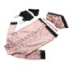 thumbnail image 5 of Pijama de encaje con bata, 4 piezas de lencería de satén para mujer, conjunto de pijama de encaje diseñado para el futuro, 5 of 9