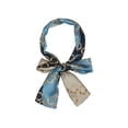 thumbnail image 1 of INSPIRAR CHIC Bufanda Larga Fina de Cadena con Estampado de Rayas de Lunares para Mujeres, Diadema, Color Azul Marino 147*13cm/57.87*5.12"(L*W), 1 of 5