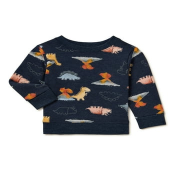 Garanimals Baby Boys Print Fleece Sweatshirt, Sizes 6 Months-24 Months