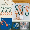 thumbnail image 1 of Oleegame 1PC Spoon And Lid Rest Multifunctional Hangers Creative Rack Rotating S Hook 3 Hooks Storage Hangers, 1 of 8