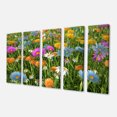 thumbnail image 2 of Different Color Flowers in Field - Floral Canvas Art Print, 2 of 3
