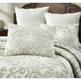 thumbnail image 6 of Better Trends 2 Piece Twin Bedspread Set 100% Cotton Tufted Floral Vineyard Pattern Soft & Luxurious Feel, Machine Washable (Ivory) Rylee Collection, 6 of 8