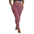 thumbnail image 3 of Plus Size Fleece Lined Leggings with Pockets High Waist Winter Yoga Pants, 3 of 8