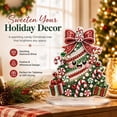 thumbnail image 3 of Christmas Diamond Art Painting Tabletop Kits, Desktop Gem Painting Ornament Kit, Train Station DIY Acrylic Diamond Board Gift for Adults, 3 of 8