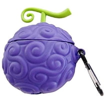 Case for Airpods 3rd Generation 2021 New, Japan Anime Cute 3D Devil Fruit Earphone Cases for Airpods 3, Hot Cartoon Cover with Hook for Girls Kids Women Men (Flame Fruit)