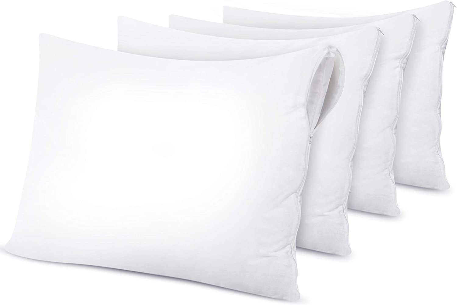 12-pack std/queen zippered pillow protectors pillow cover 20x28 in cotton t-200 