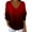 #05 Wine, variant on ZUKMRJPC Plus Size V-Neck T-Shirts for Women Long Sleeve Fashion Gradient Color Tops Fall Casual Loose Fit Lightweight Comfy Basic Tees