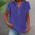 thumbnail image 2 of Womens T Shirts 2026 Short Sleeve V-Neck Shirts Cute Fit Summer Casual Tee Tops S-XXL, 2 of 6