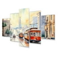 thumbnail image 2 of Designart "San Francisco Street Car Cable Car Ride" California Wall Art Prints Set, 2 of 5