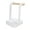 White, variant on ABPETE Tower Ladle Holder, Versatile Pot Lid Ladle Holder Kitchen Utensils Wood Rack Cooking Tool Spatula Stand (Coffee)